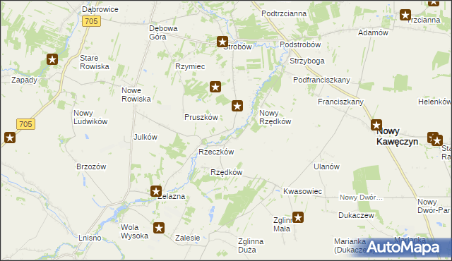 mapa Wólka Strobowska, Wólka Strobowska na mapie Targeo