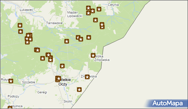 mapa Wólka Żmijowska, Wólka Żmijowska na mapie Targeo