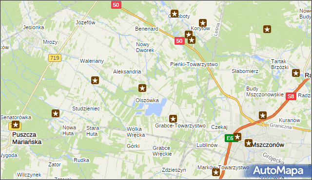 mapa Wręcza, Wręcza na mapie Targeo