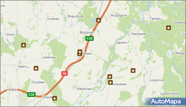 mapa Żabówko, Żabówko na mapie Targeo