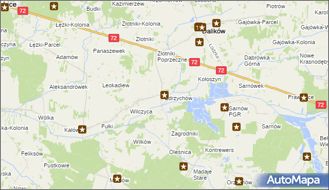 mapa Zdrzychów, Zdrzychów na mapie Targeo