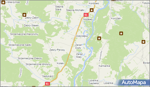 mapa Żerań Duży, Żerań Duży na mapie Targeo