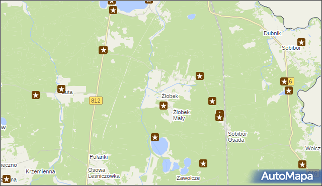 mapa Żłobek gmina Włodawa, Żłobek gmina Włodawa na mapie Targeo