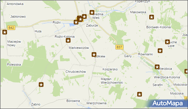 mapa Żółkiew, Żółkiew na mapie Targeo