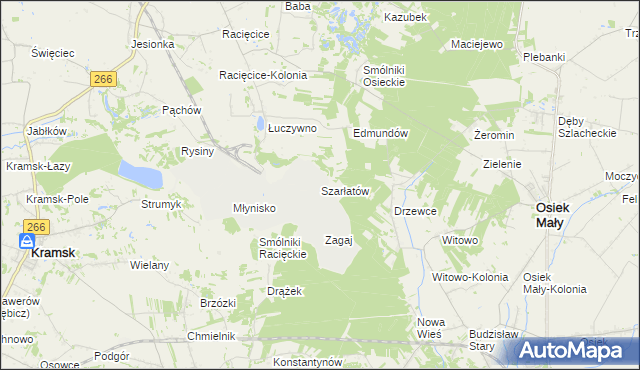 mapa Szarłatów, Szarłatów na mapie Targeo