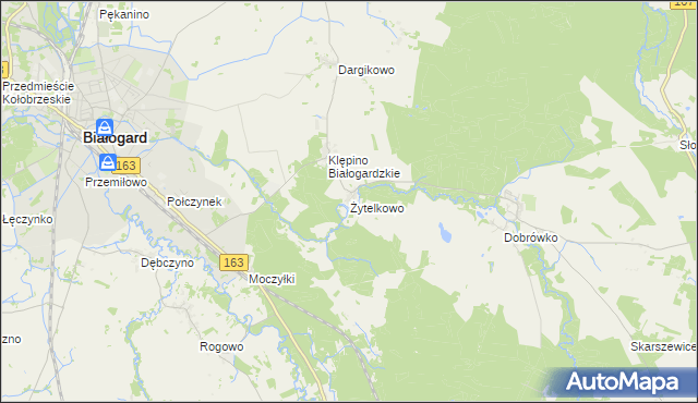 mapa Żytelkowo, Żytelkowo na mapie Targeo