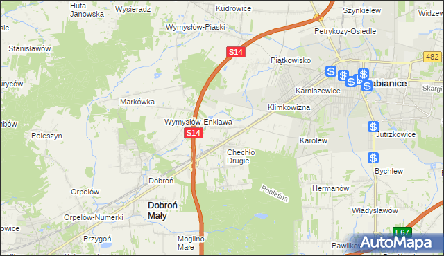 mapa Chechło Pierwsze, Chechło Pierwsze na mapie Targeo