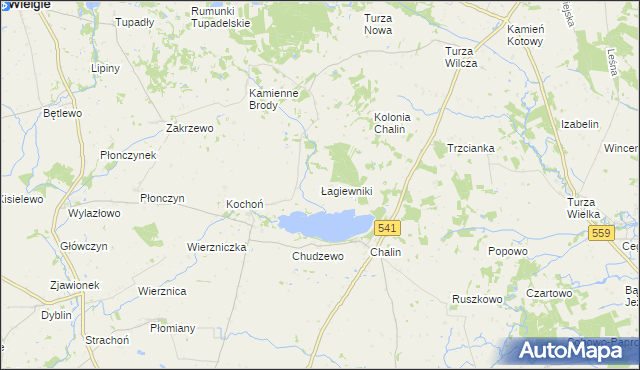 mapa Łagiewniki gmina Dobrzyń nad Wisłą, Łagiewniki gmina Dobrzyń nad Wisłą na mapie Targeo