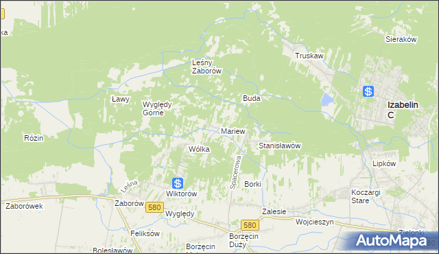 mapa Mariew, Mariew na mapie Targeo