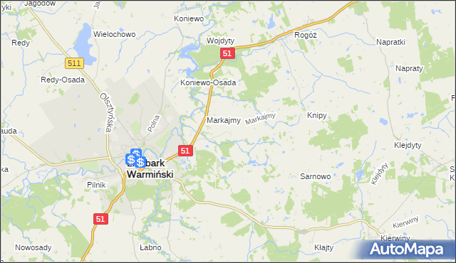 mapa Marków, Marków na mapie Targeo