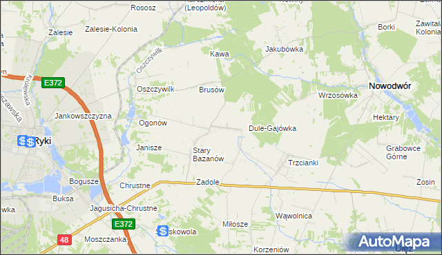 mapa Nowy Bazanów, Nowy Bazanów na mapie Targeo