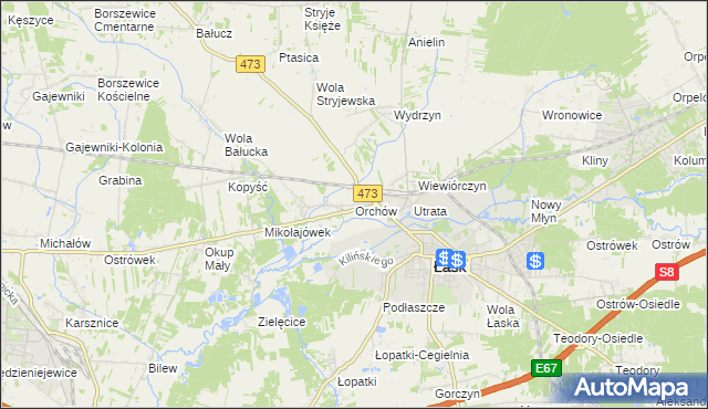 mapa Orchów, Orchów na mapie Targeo