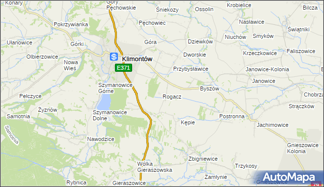 mapa Rogacz, Rogacz na mapie Targeo