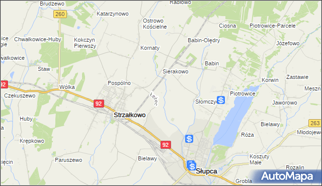 mapa Słomczyce-Huby, Słomczyce-Huby na mapie Targeo