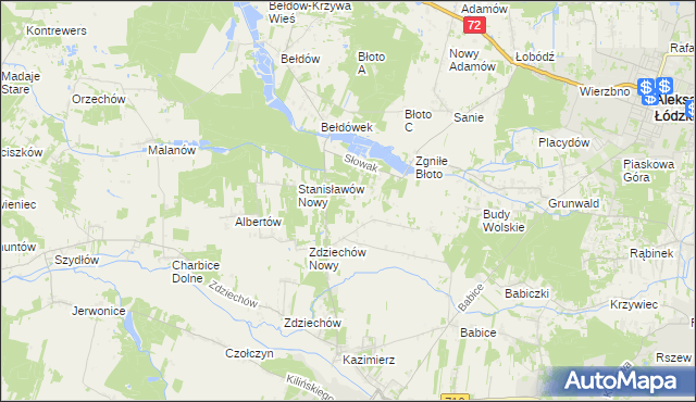 mapa Słowak, Słowak na mapie Targeo