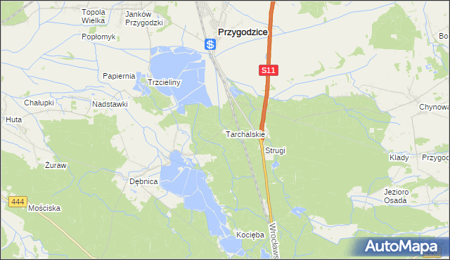 mapa Tarchalskie, Tarchalskie na mapie Targeo