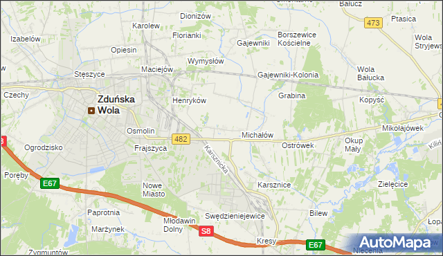 mapa Krobanów, Krobanów na mapie Targeo