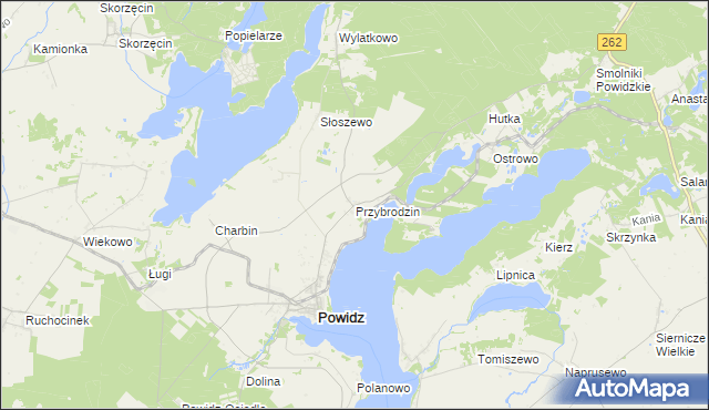 mapa Przybrodzin, Przybrodzin na mapie Targeo