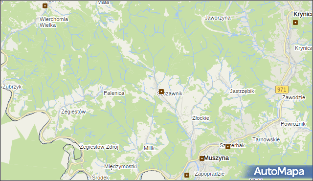 mapa Szczawnik, Szczawnik na mapie Targeo