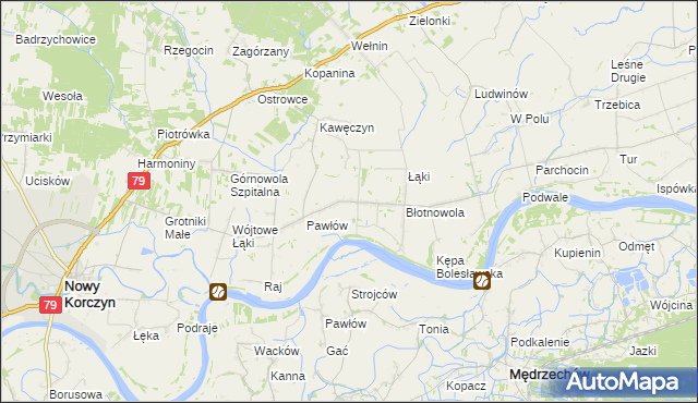 mapa Brzostków, Brzostków na mapie Targeo