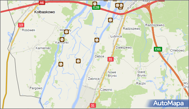 mapa Dębce, Dębce na mapie Targeo