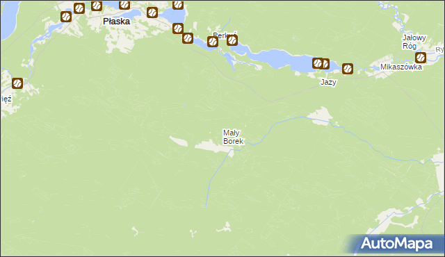 mapa Mały Borek, Mały Borek na mapie Targeo