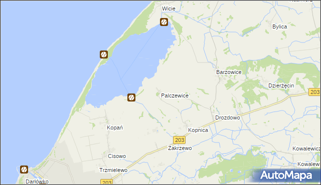 mapa Palczewice, Palczewice na mapie Targeo