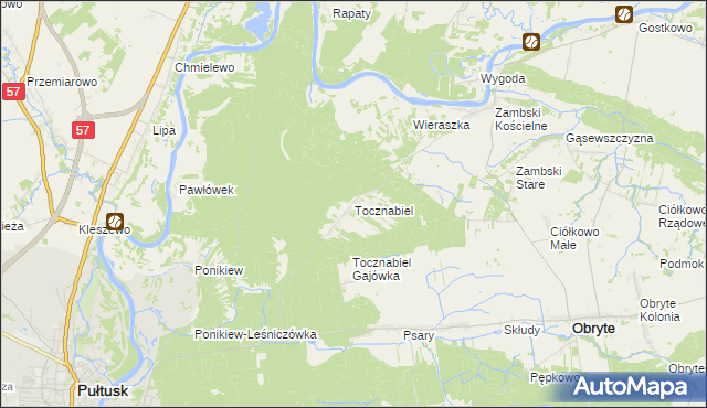 mapa Tocznabiel, Tocznabiel na mapie Targeo