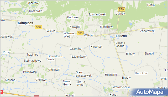 mapa Towarzystwo Czarnów, Towarzystwo Czarnów na mapie Targeo