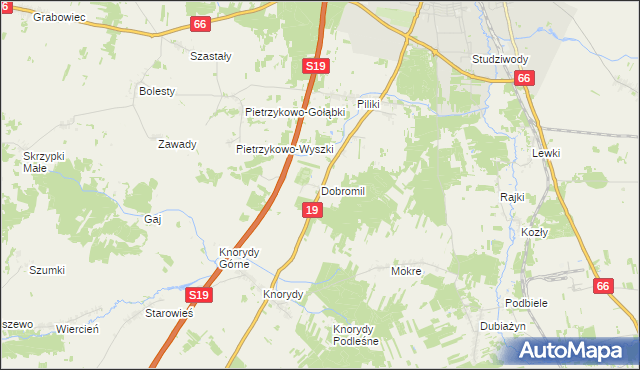 mapa Dobromil, Dobromil na mapie Targeo