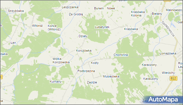 mapa Pod Kozłami, Pod Kozłami na mapie Targeo