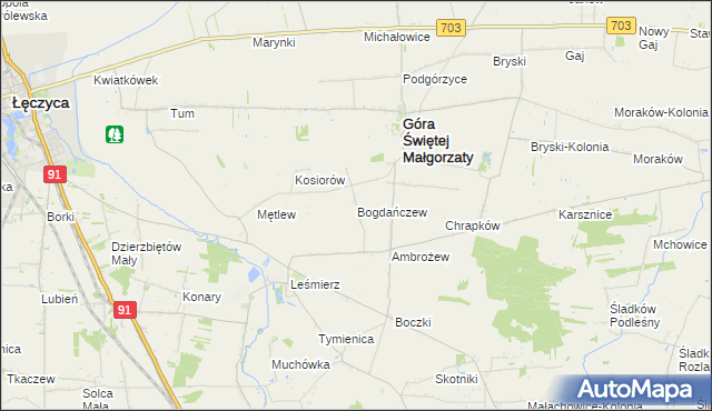 mapa Bogdańczew, Bogdańczew na mapie Targeo