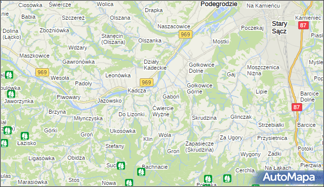 mapa Gaboń, Gaboń na mapie Targeo