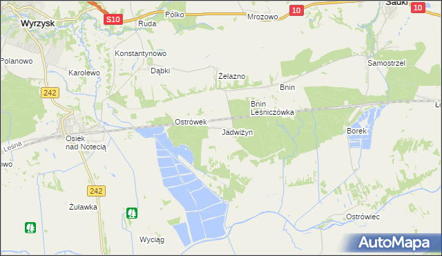 mapa Jadwiżyn gmina Sadki, Jadwiżyn gmina Sadki na mapie Targeo