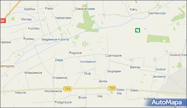 mapa Łętków, Łętków na mapie Targeo