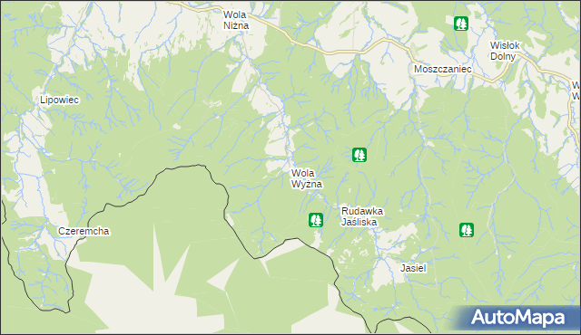 mapa Wola Wyżna, Wola Wyżna na mapie Targeo