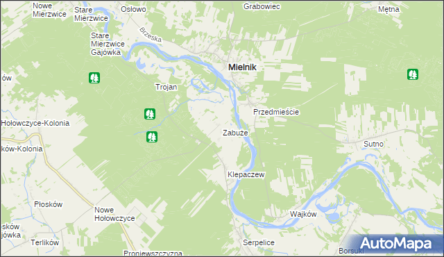 mapa Zabuże, Zabuże na mapie Targeo