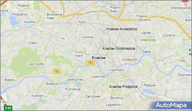 mapa Nowy Świat gmina Kraków, Nowy Świat gmina Kraków na mapie Targeo