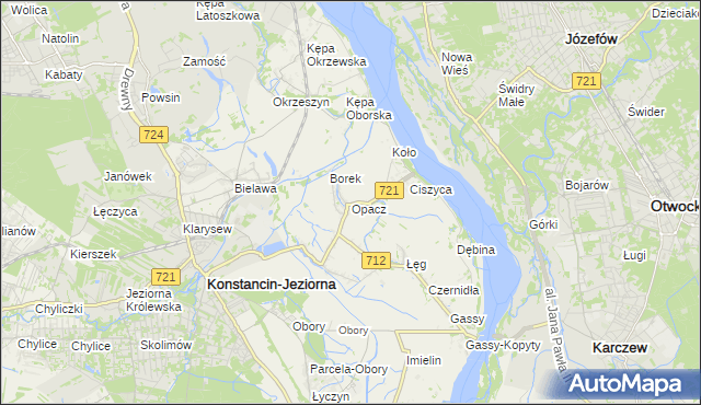 mapa Opacz, Opacz na mapie Targeo