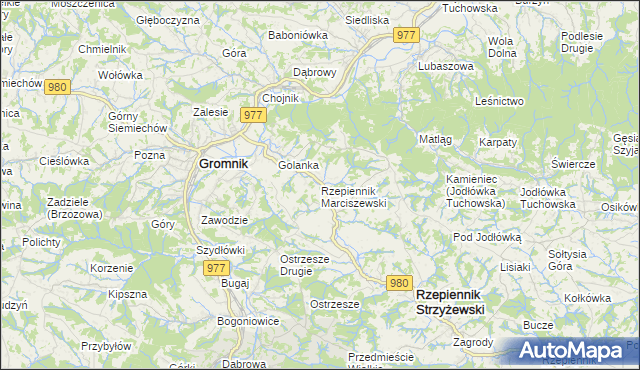 mapa Rzepiennik Marciszewski, Rzepiennik Marciszewski na mapie Targeo