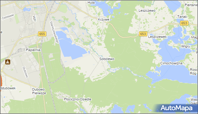 mapa Sobolewo gmina Suwałki, Sobolewo gmina Suwałki na mapie Targeo