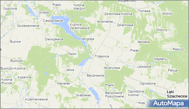 mapa Trzepnica, Trzepnica na mapie Targeo