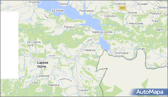 mapa Niedzica, Niedzica na mapie Targeo