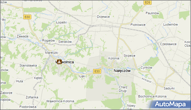 mapa Chruszczów-Kolonia, Chruszczów-Kolonia na mapie Targeo