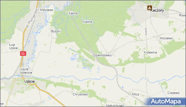 mapa Dziembówko, Dziembówko na mapie Targeo