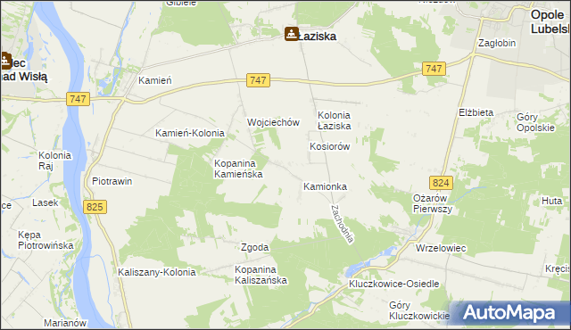 mapa Kępa Piotrawińska, Kępa Piotrawińska na mapie Targeo