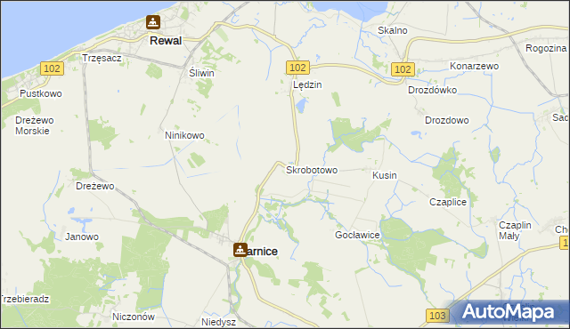 mapa Skrobotowo, Skrobotowo na mapie Targeo