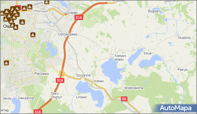 mapa Biedówko, Biedówko na mapie Targeo