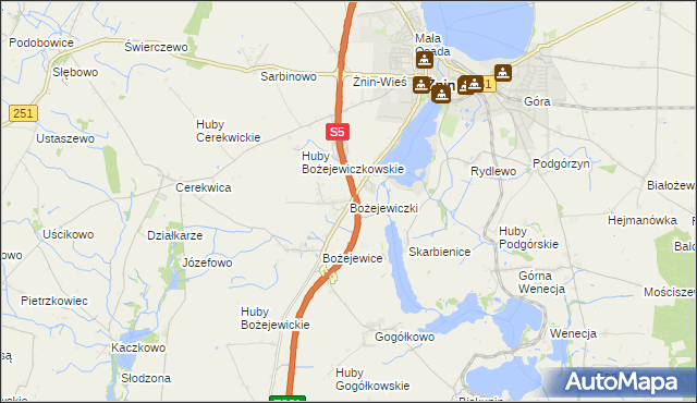 mapa Bożejewiczki, Bożejewiczki na mapie Targeo