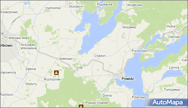 mapa Charbin, Charbin na mapie Targeo